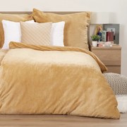 4Home pościel mikroflanela beżowy, 140 x 220 cm, 70 x 90 cm