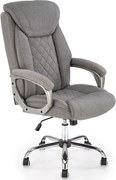 Popielaty tapicerowany fotel obrotowy Z9-K61