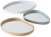 Taca dekoracyjna WOLKA, lustrzana tafla, 3 sztuki