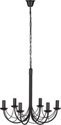 Czarny klasyczny żyrandol świecznikowy - S872 M1-B46