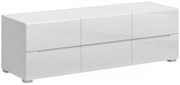Biała szafka rtv z szufladami F8-L76