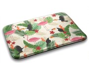 Dywanik do łazienki Dywanik do łazienki Ptaki Flamingi