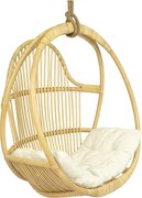 Fotel wiszący z naturalnego rattanu – BRIANNA