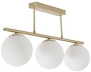 Lampa sufitowa w biało-złotym kolorze ze szklanym kloszem ø 14 cm Mahala – Kave Home