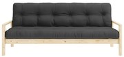 Ciemnoszara rozkładana sofa 205 cm Knob – Karup Design