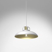 Lampa wisząca FELIX WHITE/GOLD 1xE27, biała, złota, pojedyncza