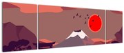 Obraz - Ilustracja góry Fuji (170x50 cm)