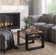 Stolik kawowy drewno antyczne 65.6x55.8x46.2 helm