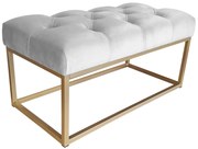 Ławka CHESTERFIELD LOFT podstawa złota pufa podnóżek MG39