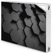 Maskownica na kaloryfer Czarne plastry miodu