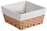 Kesper 17842 Kosz do przechowywania z tekstylnąwyściółką, 28,5 x 28,5 x 14,5 cm