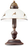 Kolarz 731.73.150 - Lampa stołowa NONNA 1xE14/60W/230V z motywem jelenia, różowe złoto