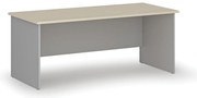 Biurko PRIMO GRAY, 180x80 cm, szary/brzoza