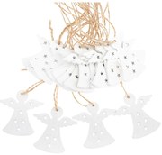 Drewniane ozdoby świąteczne zestaw 18 szt. 5 cm Angels – Dakls
