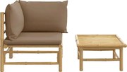 Elegancki zestaw ogrodowy z bambusa L4-N84