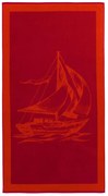 Ręcznik plażowy SAIL 85x160 cm Czerwony