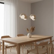 Boom 4 Mokka – lampa w kolorze beżowym, nowoczesne oświetlenie stołu w jadalni