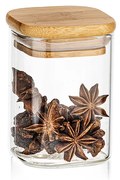 4Home Szklany pojemnik do żywności z wiekiem Bamboo, 170 ml, 170 ml