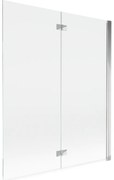 Mexen Mist parawan nawannowy 2-skrzydłowy prawy 140 x 150 cm, transparent, chrom - 8A9-140-002-01-00-P