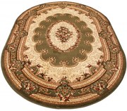 Zielony dywan w klasycznym stylu S2-W82