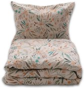 Pościel z mieszanki bawełny i lnu Łąka, 220 x 200 cm, 2x 70 x 80 cm