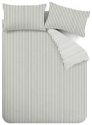Zielona flanelowa pościel dwuosobowa 230x220 cm Stripe – Catherine Lansfield