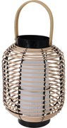 Lampion rattanowy z uchwytem, LED