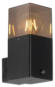 Zewnetrzna Lampa ścienna zewnętrzna czarna IP44 z czujnikiem zmierzchu - Denmark Nowoczesny Oswietlenie zewnetrzne