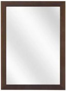 Ciemnobrązowe lustro ścienne drewniane T4-P85