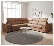 Uniwersalny narożnik rozkładany z pojemnikiem GRANADA brązowy