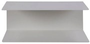 Biała podwójna metalowa półka ścienna Actona Joliet, szer. 35 cm