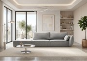 Szezlong lewy Cookie 264 x 110 cm Manila 15 szary