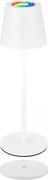 Briloner 7517016 - LED RGB ściemniana lampa stołowa CILANO 3W/5V IP44 2000 mAh biała