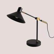 Lampa Stołowa Z Żelaza Clayt Czarna - Sklum