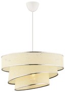 Lampa wisząca na przewodzie COUPER 1xE27/60W/230V biała/błyszczący chrom