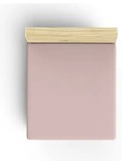 Różowe bawełniane prześcieradło z gumką 160x200 cm – Mijolnir