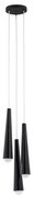 Argon 6103 - Żyrandol na lince HOLLYWOOD 3xE14/7W/230V czarny