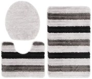 Nowoczesny 3- częściowy zestaw chodników łazienkowych F4-A46