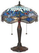 Endon 64089 - Lampa stołowa Tiffany DRAGONFLY 2xE27/60W/230V śr. 41 cm