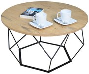 Stolik kawowy w stylu loft dąb lancelot T8-Z85