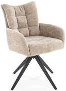 Tapicerowane beżowe krzesło obrotowe G5-C96