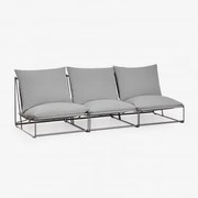 Amaro 3-częściowa Modułowa Sofa Ogrodowa Grey - Sklum