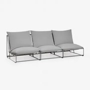 Modułowa Sofa Ogrodowa 3-częściowa Amaro Grey - Sklum