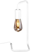 Biała industrialna lampka stołowa bez klosza - A732 B9-P35