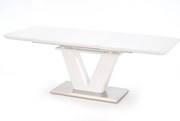 Stół MISTRAL 160(220)x90 biały/srebrny rozkładany