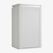 Szafka Wisząca Do Łazienki Z Drewna Carsone Biała - Sklum