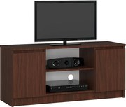 Szafka RTV AKORD Wenge 120 cm 2 drzwi kolor Wenge mat 2 półki 120x40x55 cm