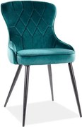 Krzesło LOTUS VELVET turkusowe SIGNAL