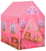 Różowy namiot dziecięcy na kształt domku S5-C77