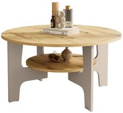 Stolik kawowy do salonu dąb artisan + kaszmir F7-S92